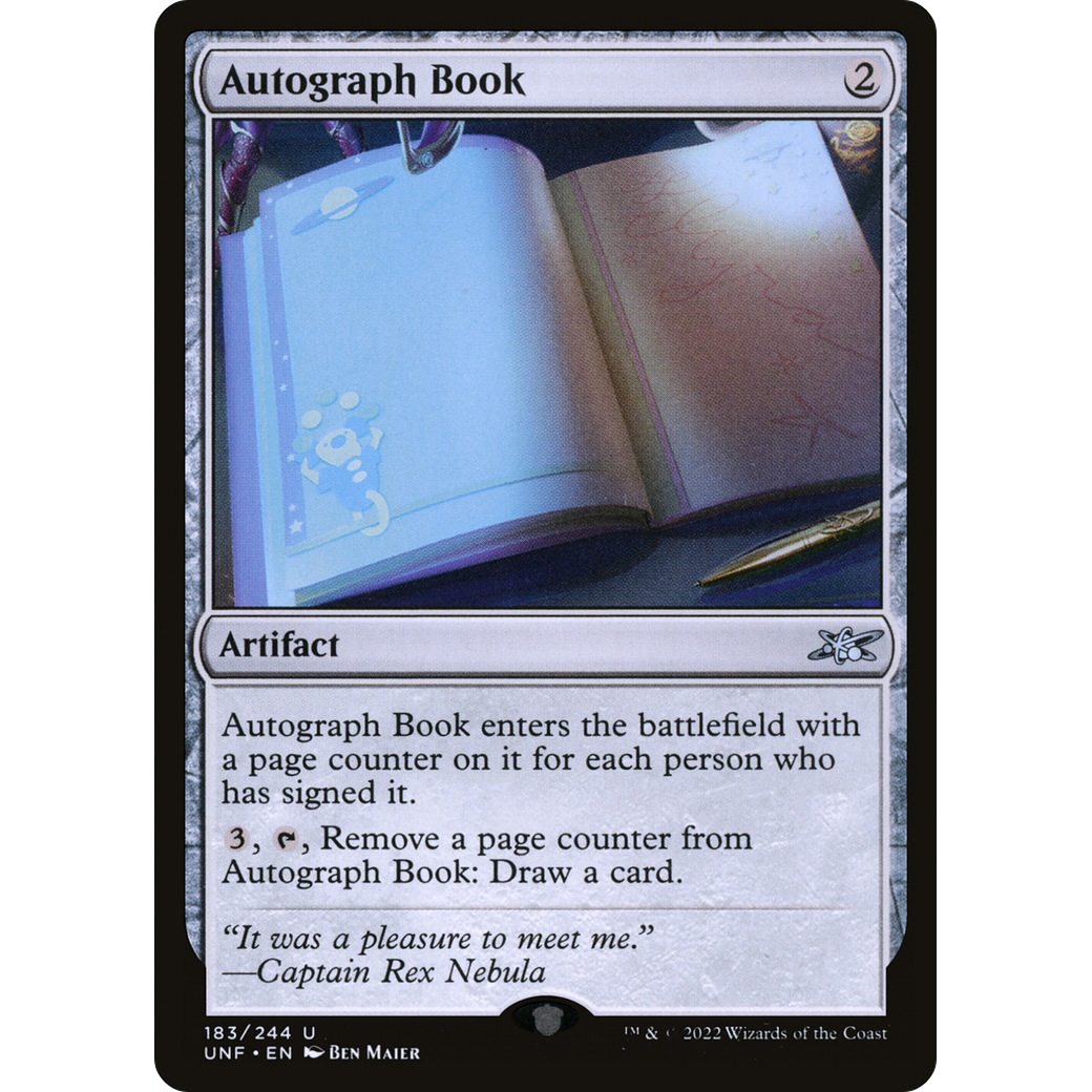 Autograph Book (UNF-183) - Unfinity Foil