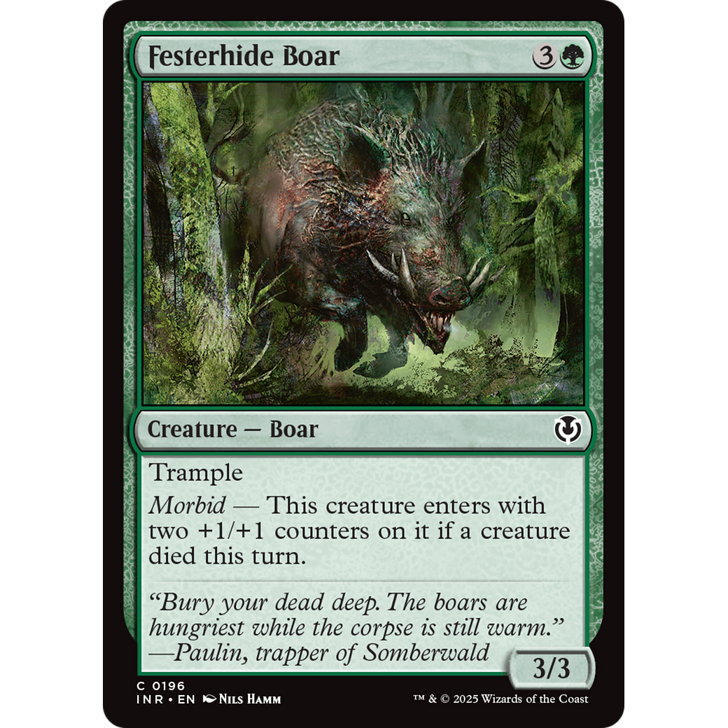Festerhide Boar (INR-196) - Innistrad Remastered Foil