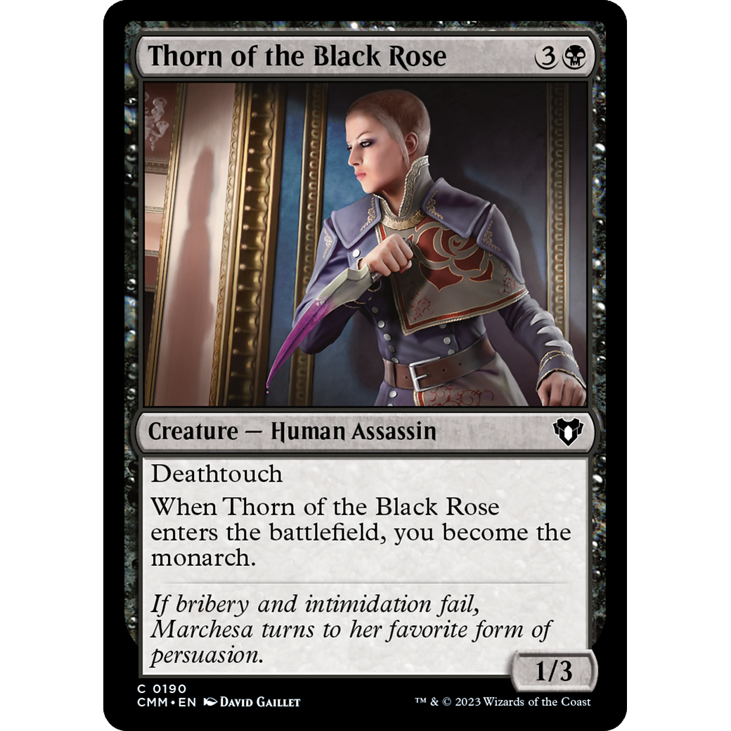 Thorn of the Black Rose (CMM-190) - Commander Masters Foil