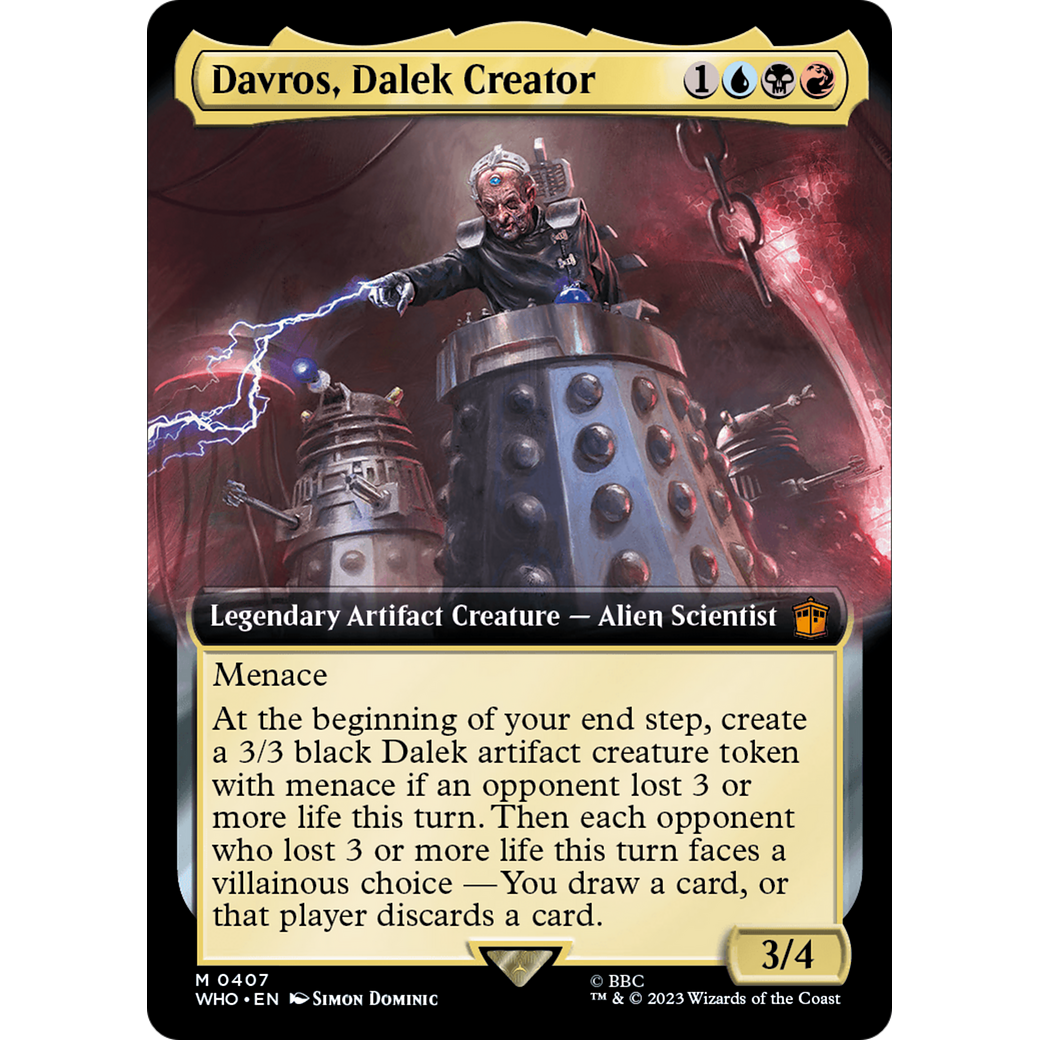 Davros, Dalek Creator (Extended Art) (WHO-407) - Doctor Who: (Extended Art)