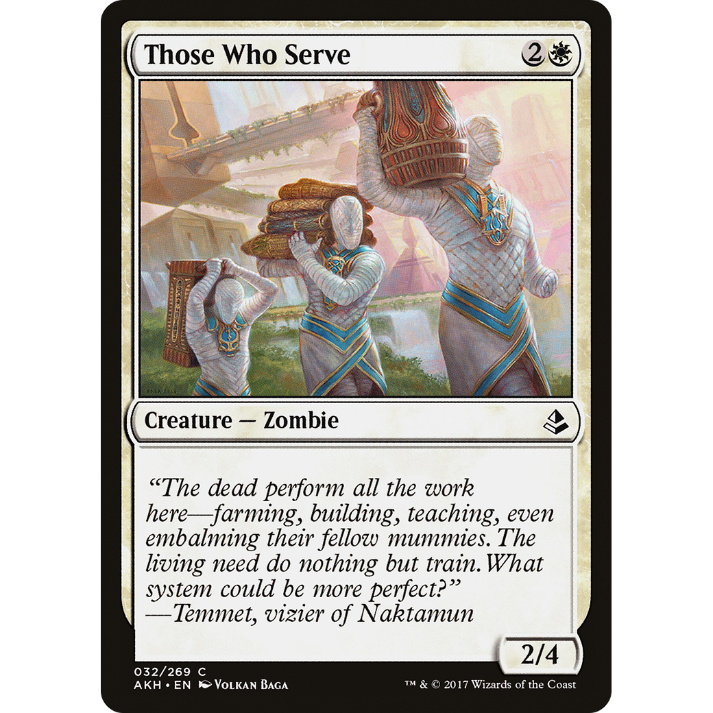 Those Who Serve (AKH-032) - Amonkhet Foil