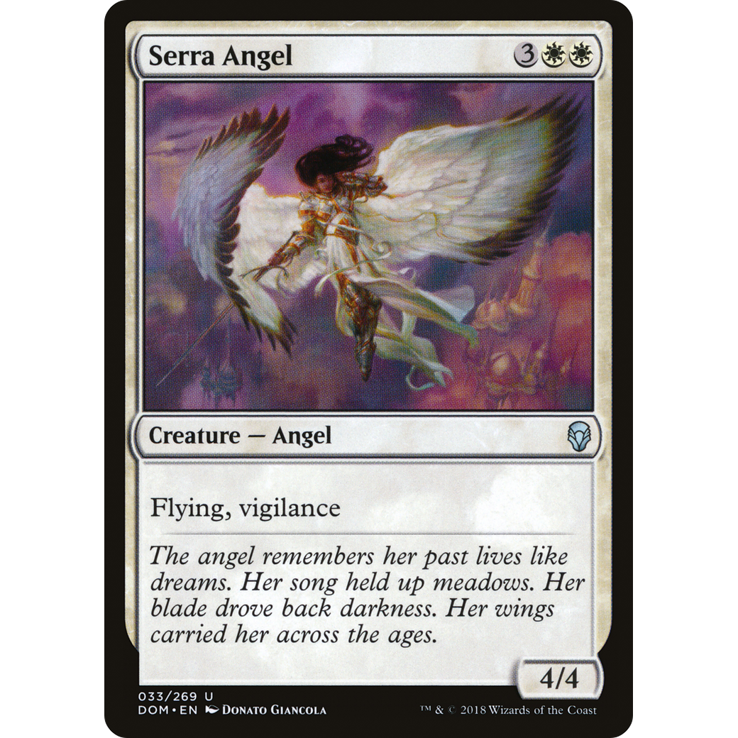 Serra Angel (DOM-033) - Dominaria Foil