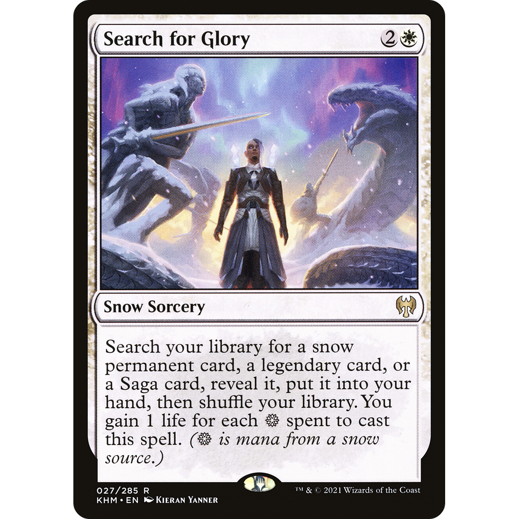 Search for Glory (KHM-027) - Kaldheim: (snow) Foil