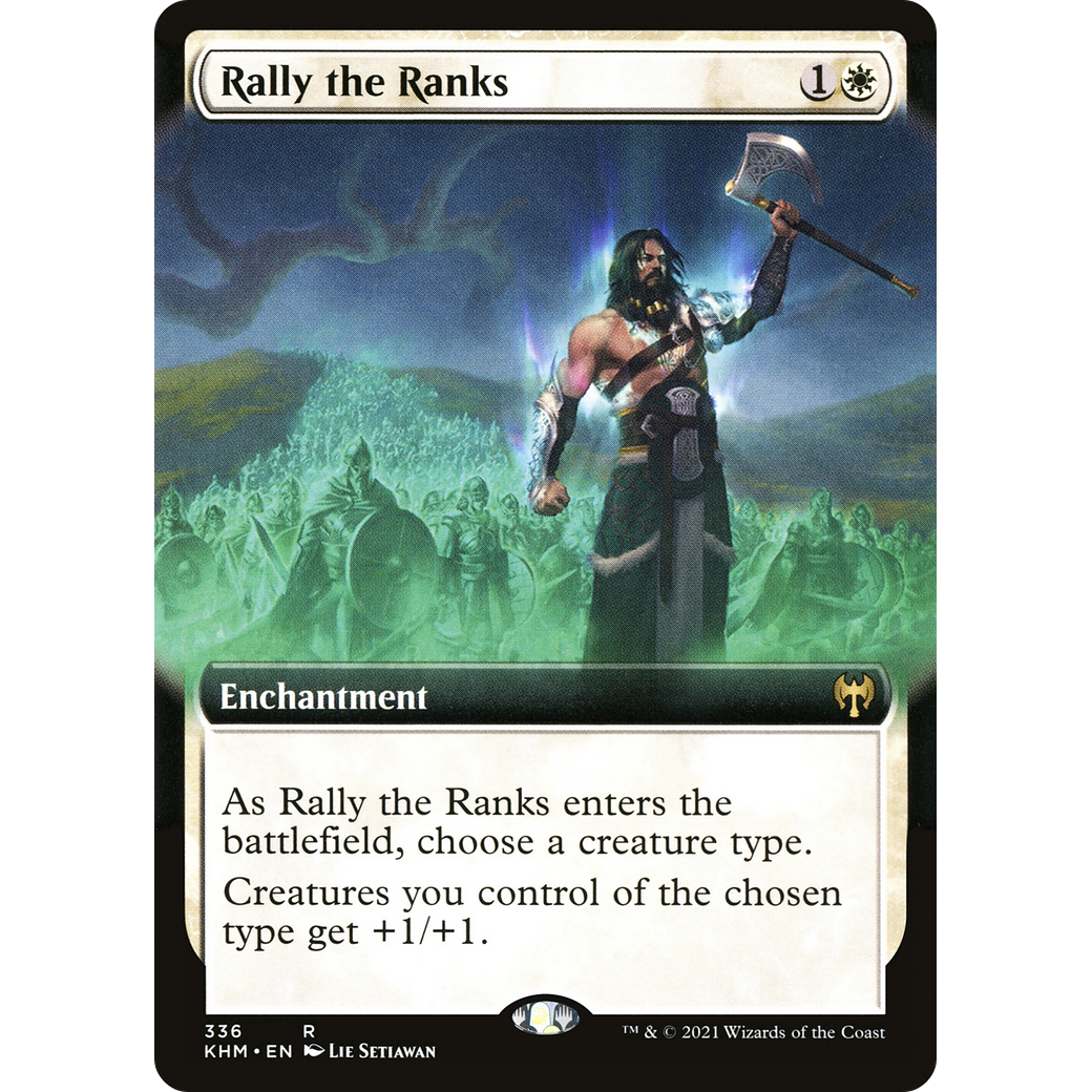 Rally the Ranks (Extended Art) (KHM-336) - Kaldheim: (Extended Art)