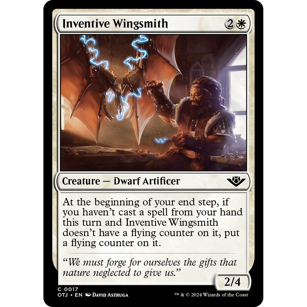 Inventive Wingsmith (OTJ-017) - Outlaws of Thunder Junction Foil