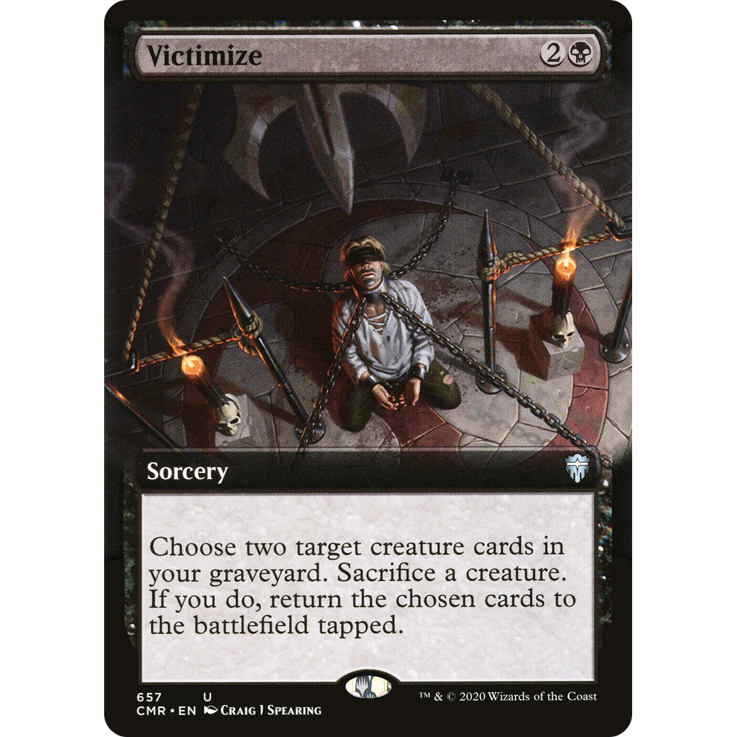 Victimize (Extended Art) (CMR-657) - Commander Legends: (Extended Art) Foil