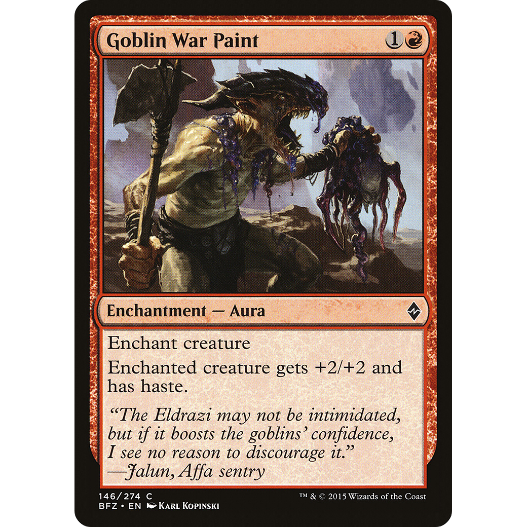 Goblin War Paint (BFZ-146) - Battle for Zendikar Foil