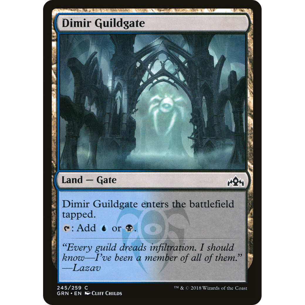 Dimir Guildgate (245) (GRN-245) - Guilds of Ravnica Foil