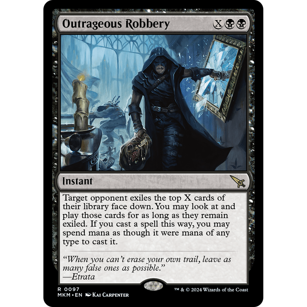 Outrageous Robbery (MKM-097) - Murders at Karlov Manor Foil