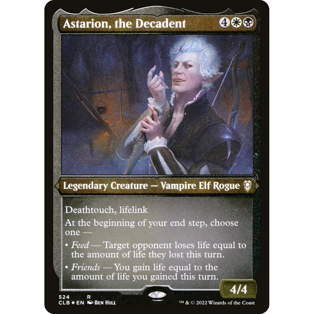 Astarion, the Decadent (CLB-524) - Commander Legends: Battle for Baldur's Gate Etched Foil