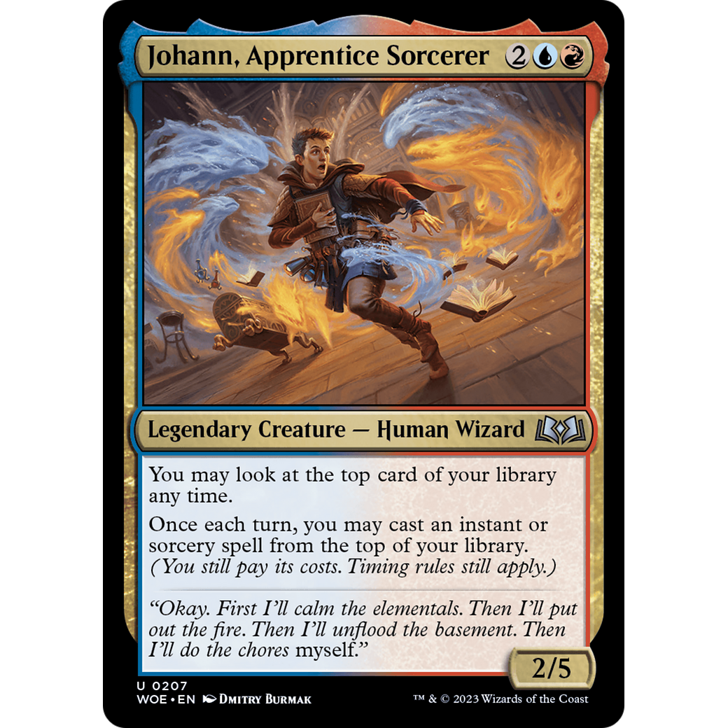 Johann, Apprentice Sorcerer (WOE-207) - Wilds of Eldraine Foil