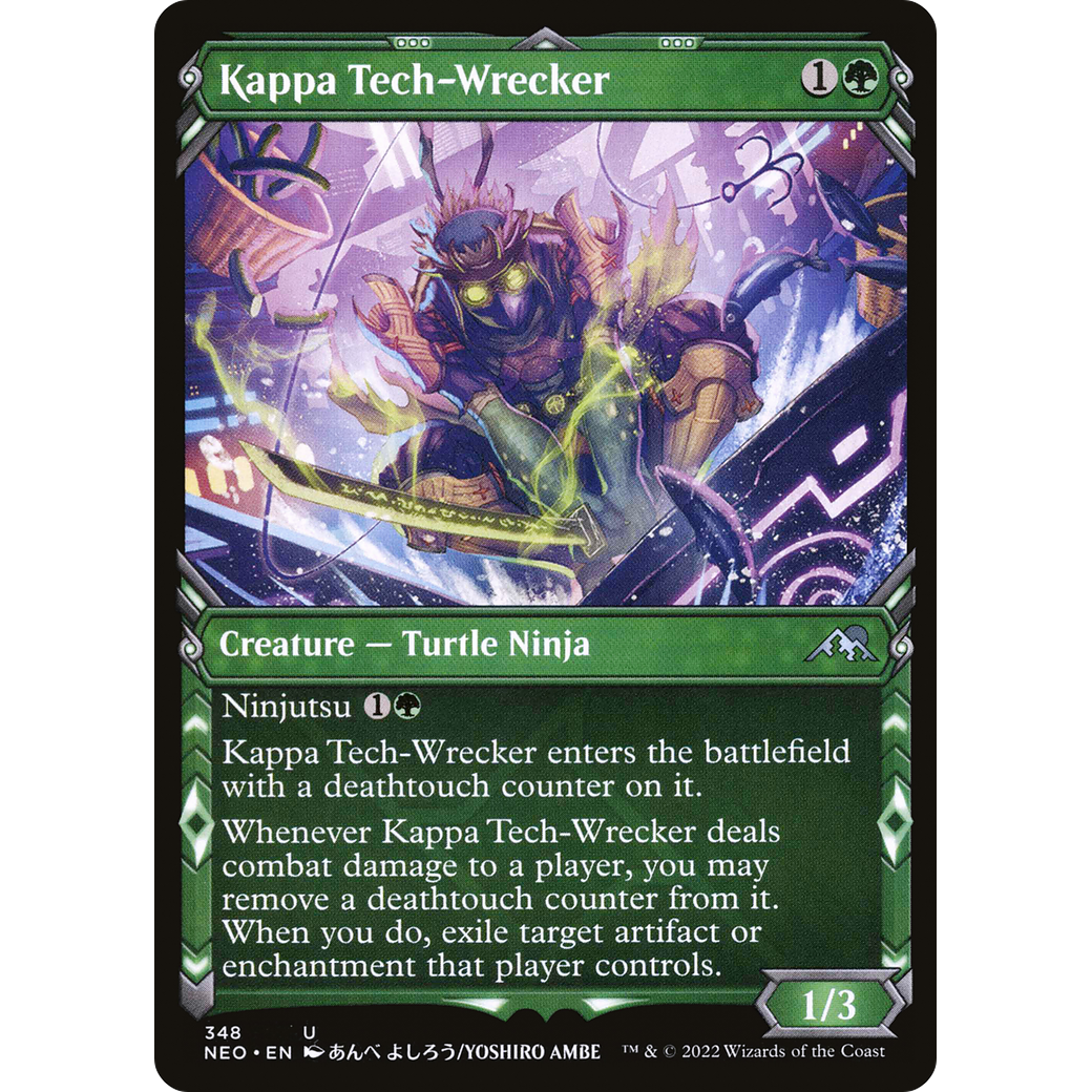 Kappa Tech-Wrecker (NEO-348) - Kamigawa: Neon Dynasty: (Showcase) Foil