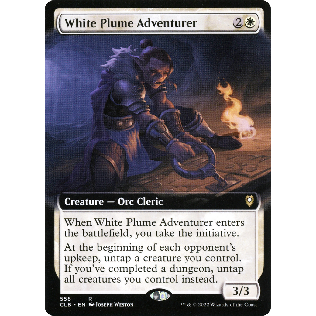 White Plume Adventurer (CLB-558) - Commander Legends: Battle for Baldur's Gate: (Extended Art)
