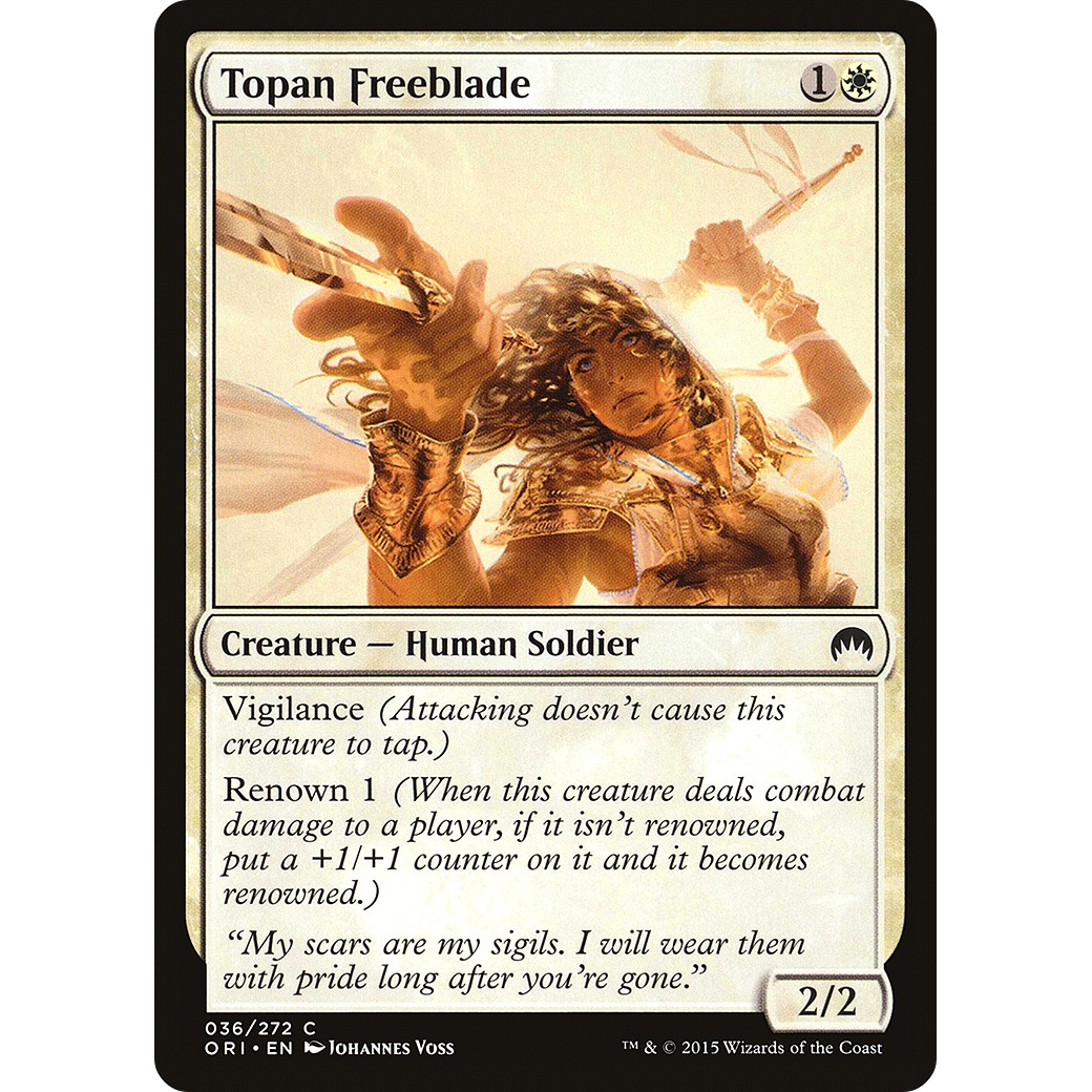 Topan Freeblade (ORI-036) - Magic Origins Foil