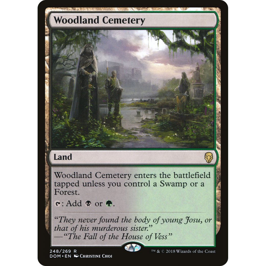 Woodland Cemetery (DOM-248) - Dominaria Foil
