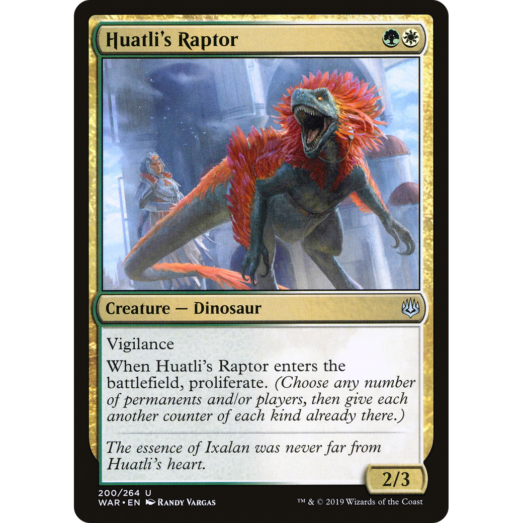 Huatli's Raptor (WAR-200) - War of the Spark