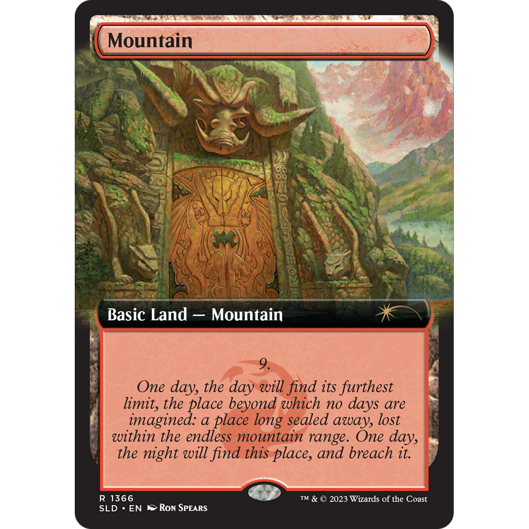 Mountain (1366) (SLD-1366) - Secret Lair Drop: (Extended Art)