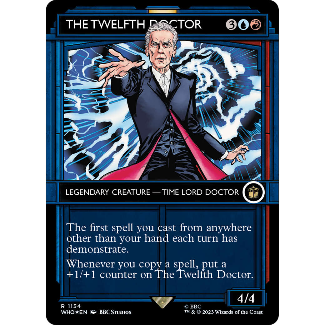The Twelfth Doctor (Showcase) (Surge Foil) (WHO-1154) - Doctor Who: (Showcase) (Borderless) Foil