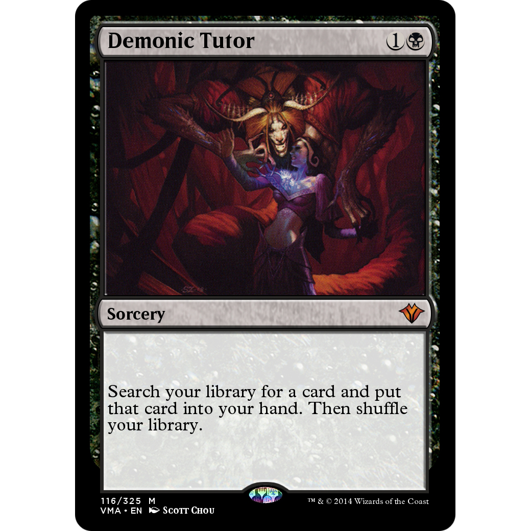 Demonic Tutor (VMA-116) - Vintage Masters