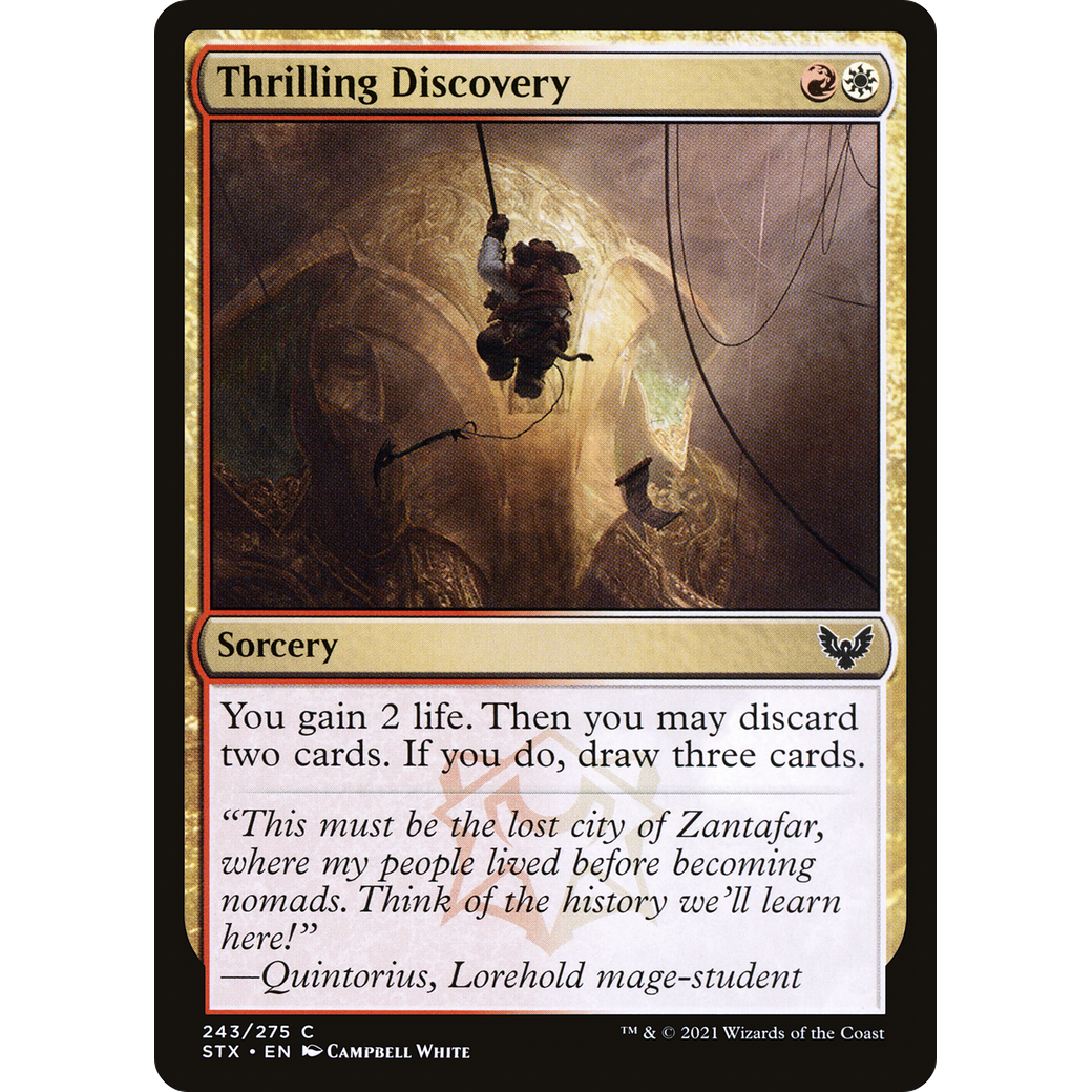 Thrilling Discovery (STX-243) - Strixhaven: School of Mages Foil