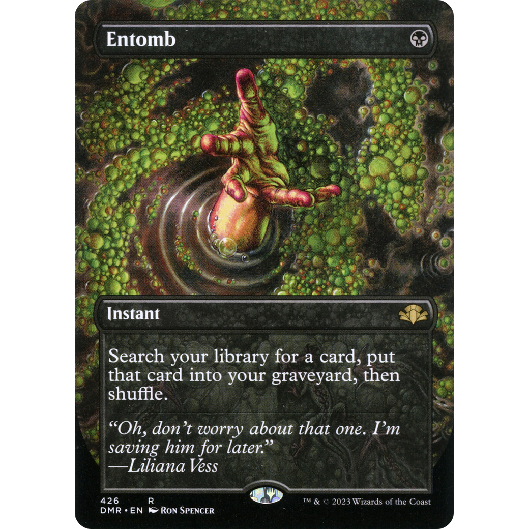 Entomb (Borderless) (DMR-426) - Dominaria Remastered (Borderless) Foil