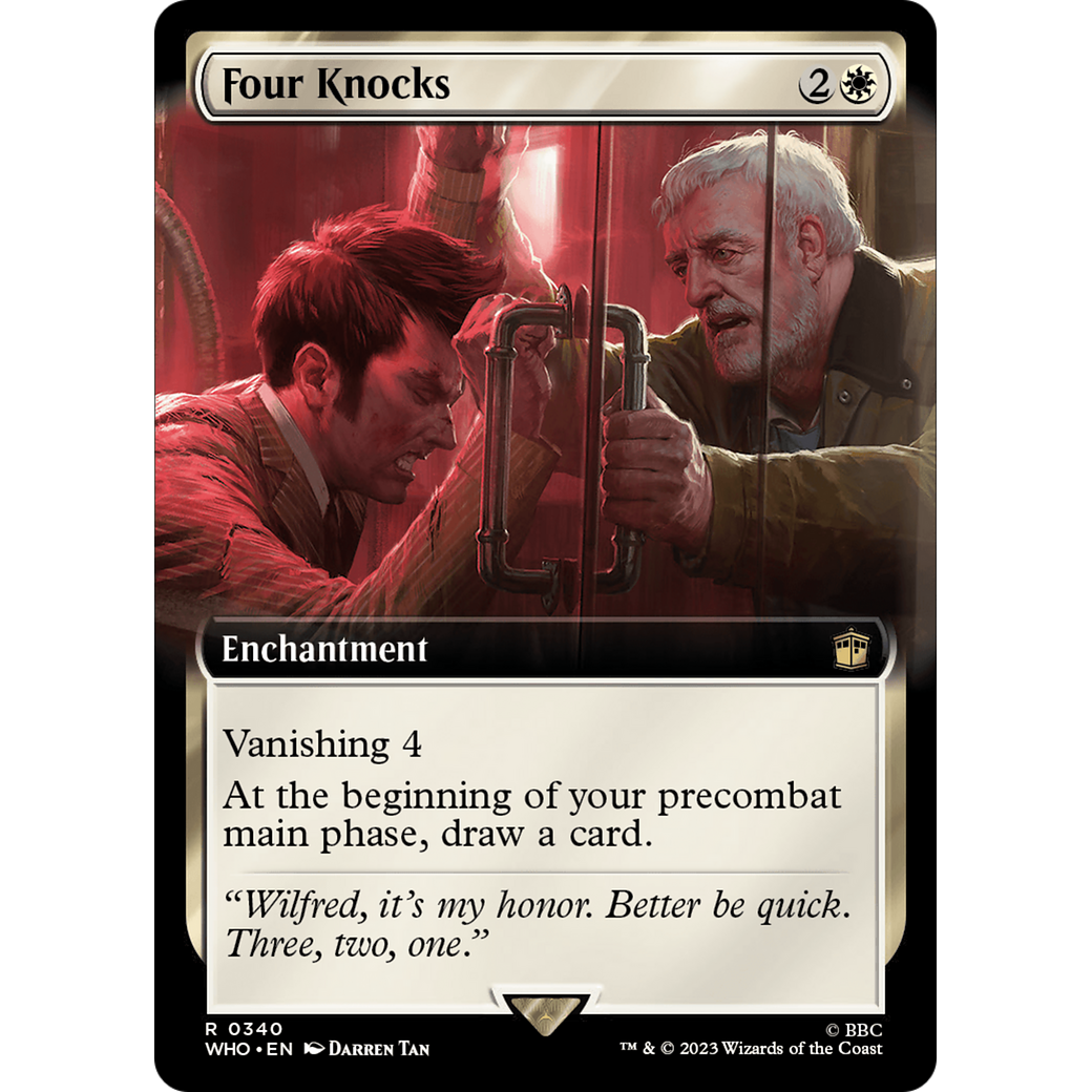 Four Knocks (Extended Art) (WHO-340) - Doctor Who: (Extended Art) Foil
