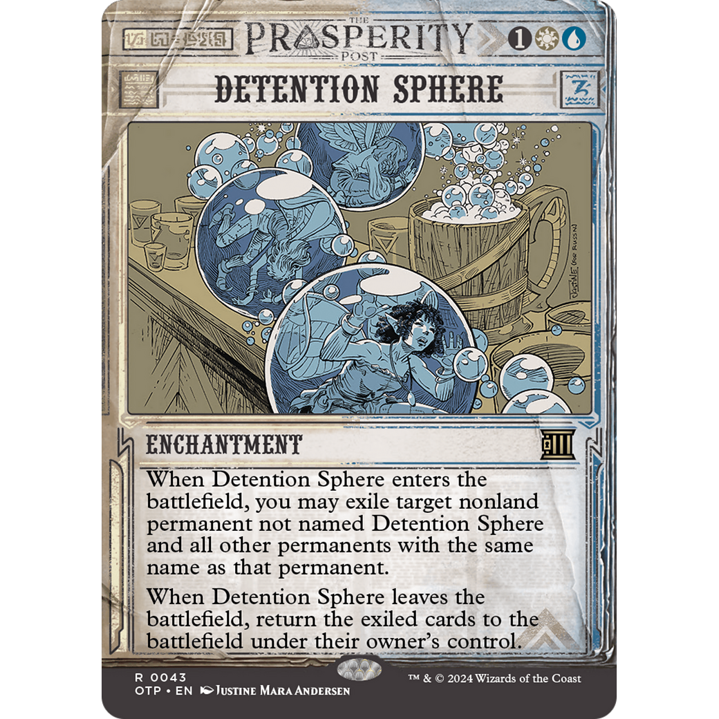 Detention Sphere (OTP-043) - Breaking News: (Showcase) (Borderless) Foil