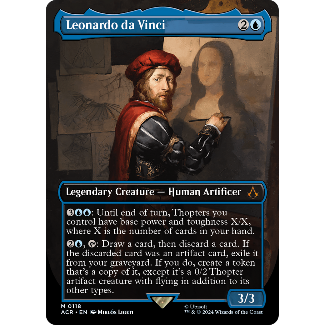 Leonardo da Vinci (Borderless) (ACR-118) - Assassin's Creed (Borderless) Foil