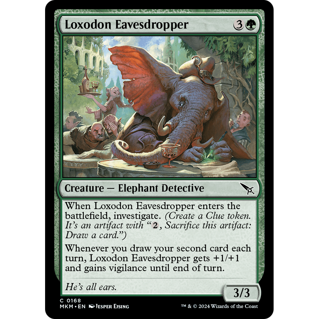 Loxodon Eavesdropper (MKM-168) - Murders at Karlov Manor Foil