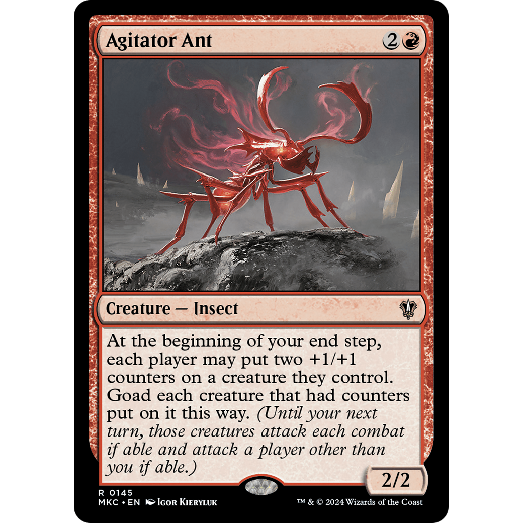 Agitator Ant (MKC-145) - Murders at Karlov Manor Commander