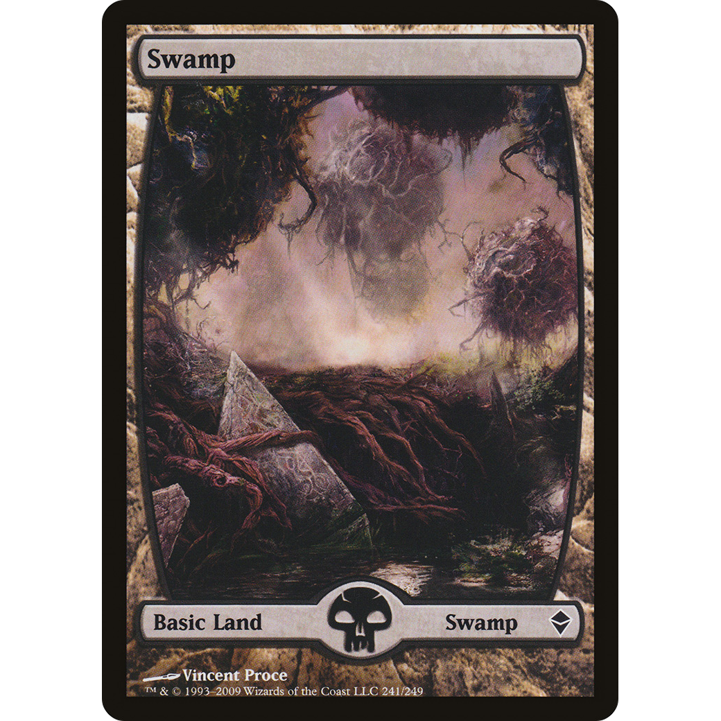 Swamp (241) - Full Art (ZEN-241) - Zendikar Foil