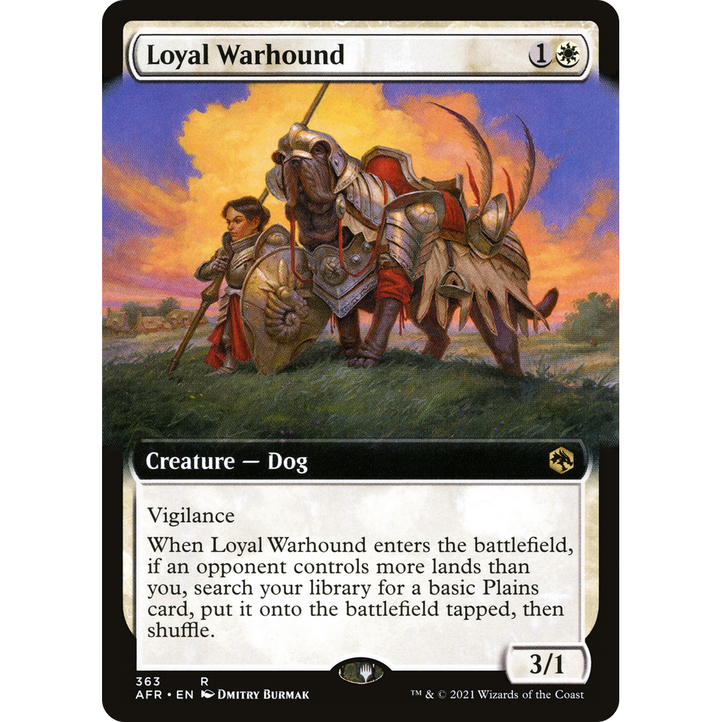 Loyal Warhound (Extended Art) (AFR-363) - Adventures in the Forgotten Realms: (Extended Art)
