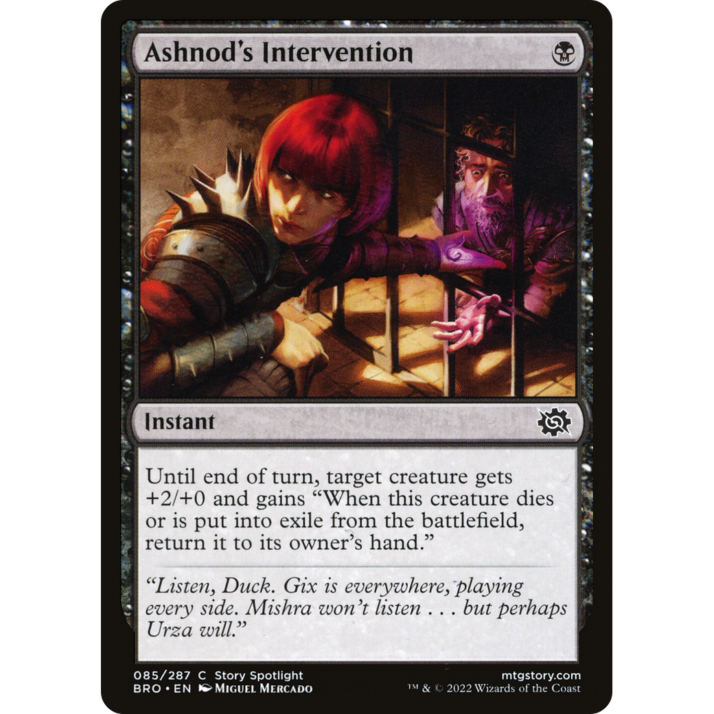 Ashnod's Intervention (BRO-085) - The Brothers' War Foil
