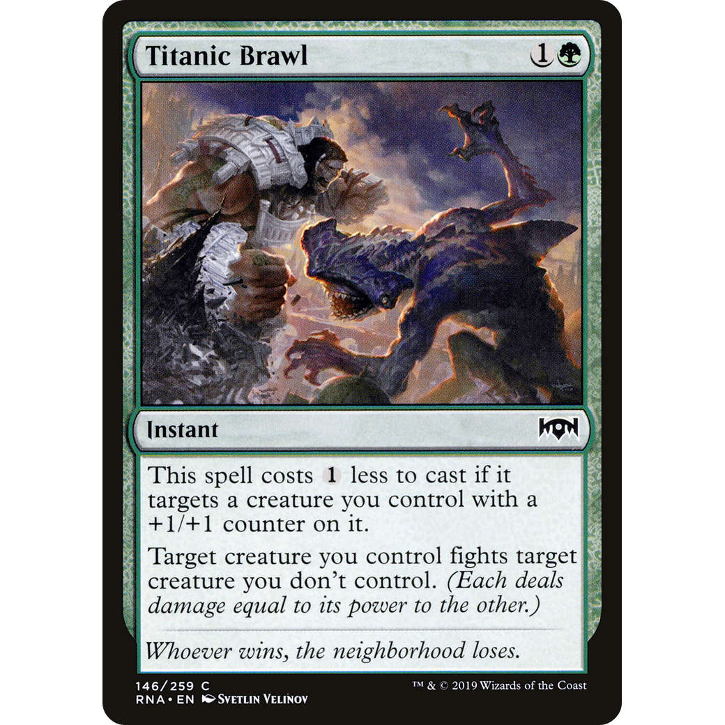 Titanic Brawl (RNA-146) - Ravnica Allegiance Foil