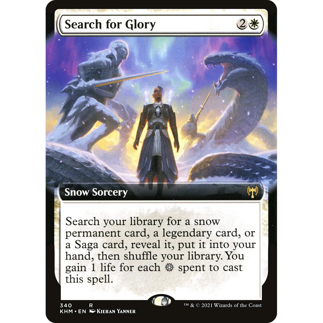 Search for Glory (Extended Art) (KHM-340) - Kaldheim: (Extended Art, snow)