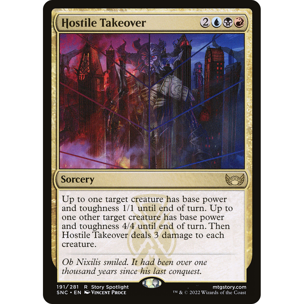Hostile Takeover (SNC-191) - Streets of New Capenna Foil