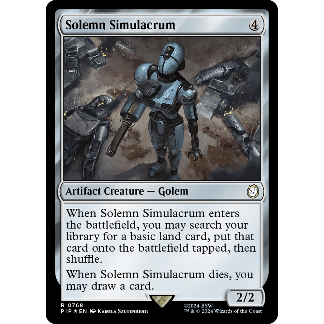 Solemn Simulacrum (PIP-768) - Fallout Foil