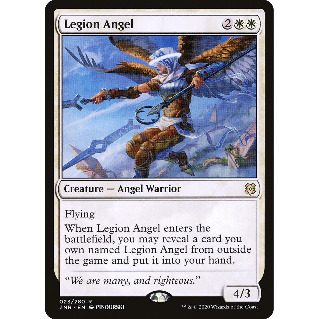 Legion Angel (ZNR-023) - Zendikar Rising Foil