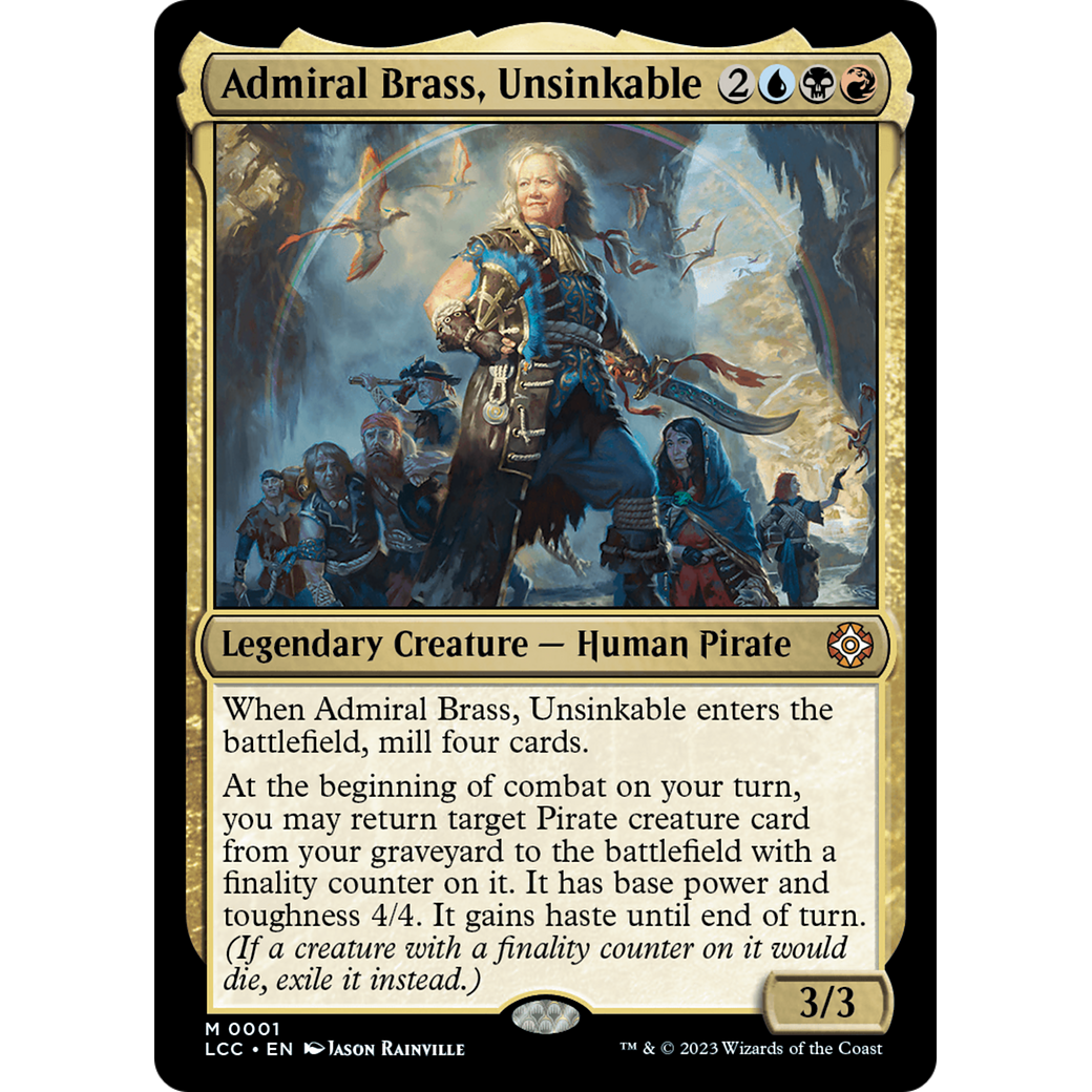 Admiral Brass, Unsinkable (LCC-001) - The Lost Caverns of Ixalan Commander