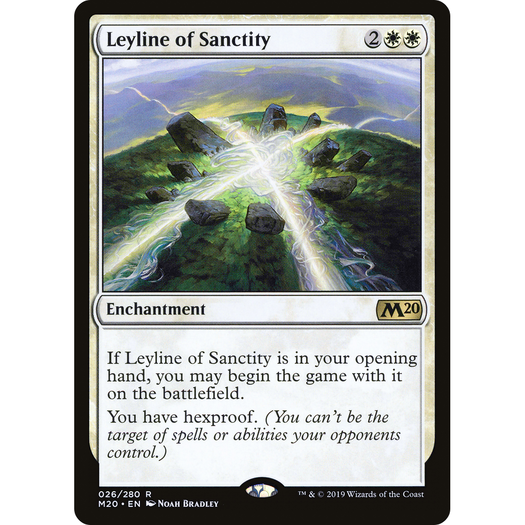 Leyline of Sanctity (M20-026) - Core Set 2020