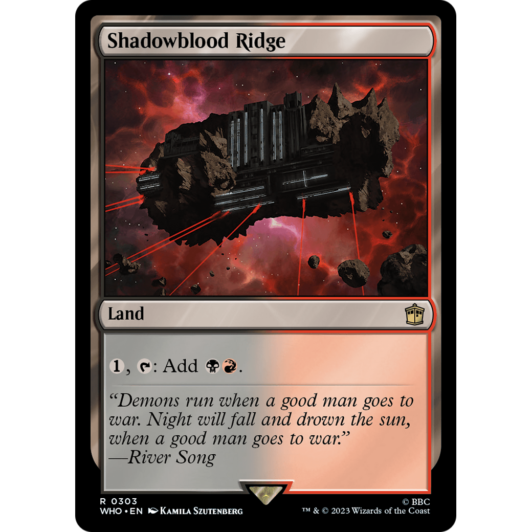 Shadowblood Ridge (WHO-303) - Doctor Who Foil