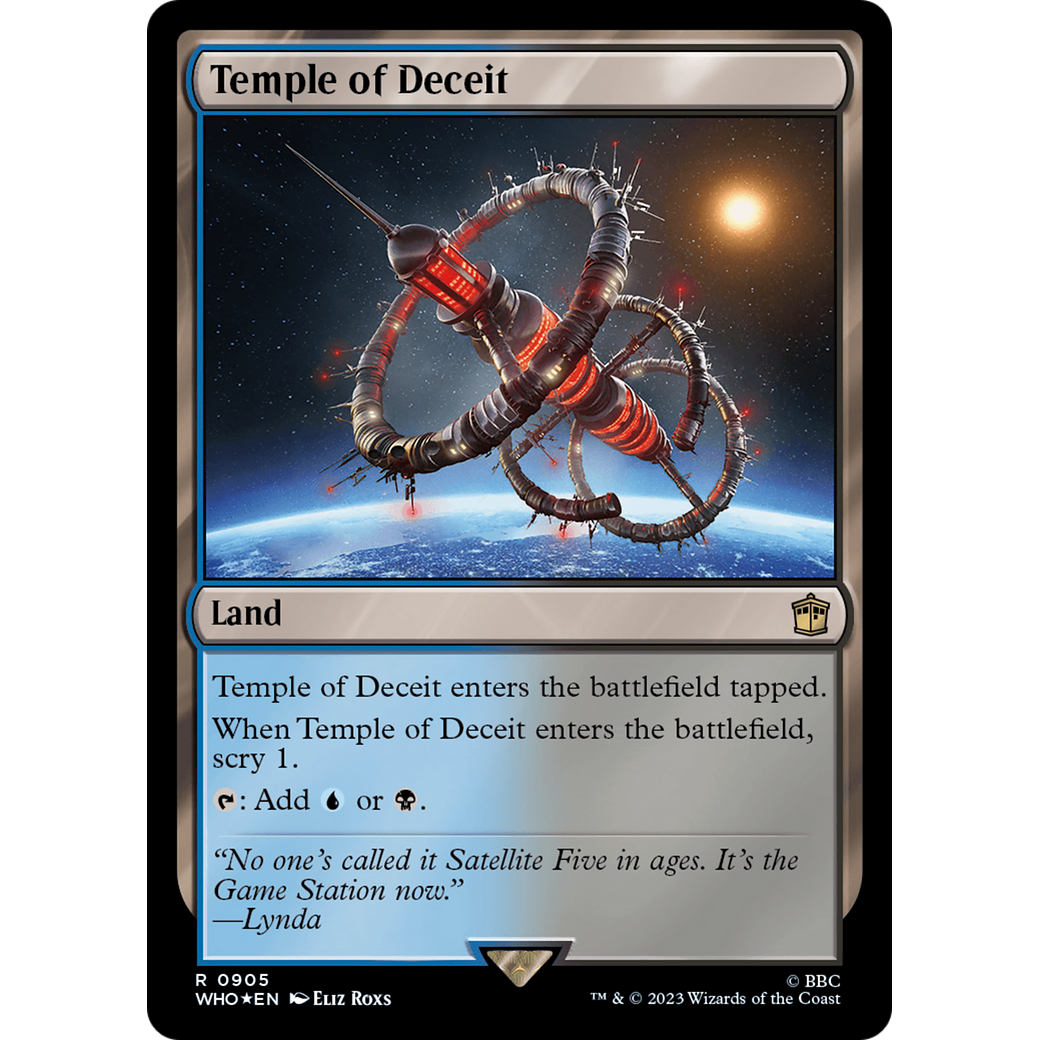 Temple of Deceit (Surge Foil) (WHO-905) - Doctor Who Foil