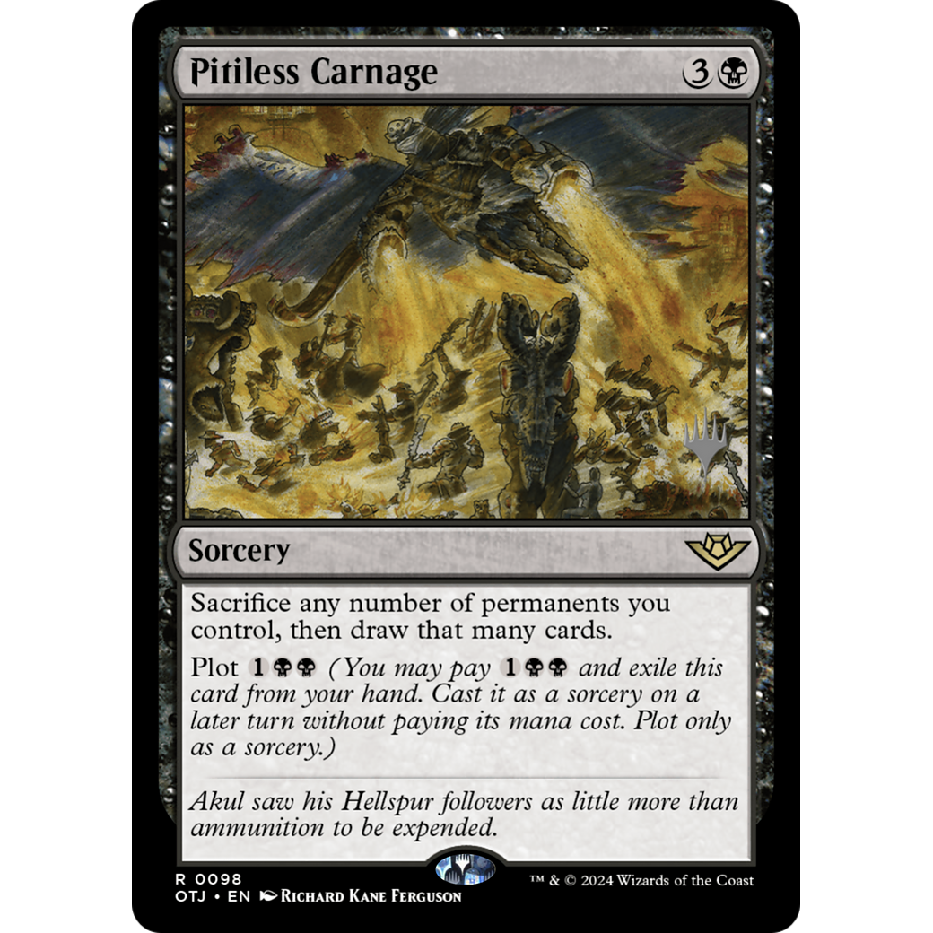 Pitiless Carnage (PPOTJ-98P) - Outlaws of Thunder Junction Promos