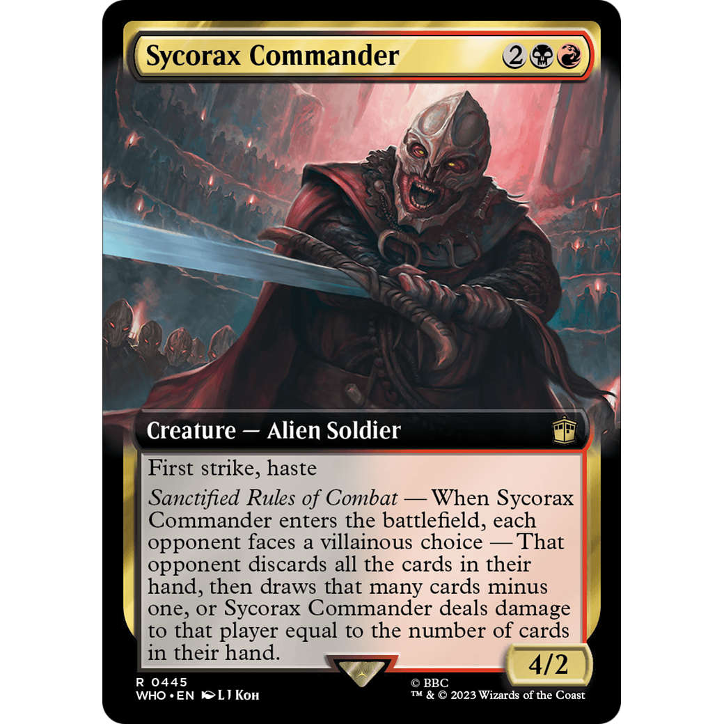 Sycorax Commander (Extended Art) (WHO-445) - Doctor Who: (Extended Art)