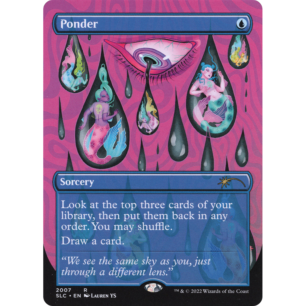 Ponder (SLC-2007) - Secret Lair Countdown Kit (Borderless) Foil