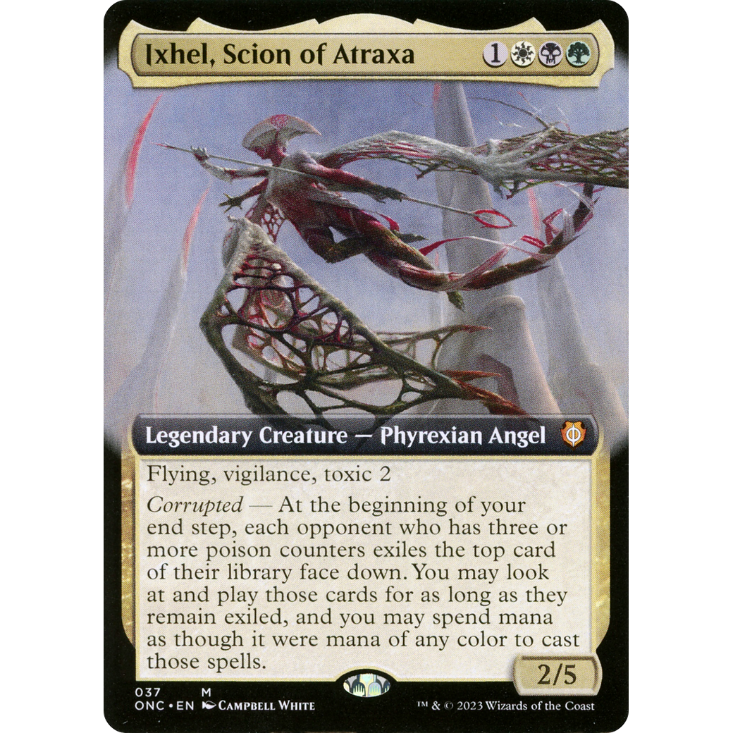 Ixhel, Scion of Atraxa (ONC-037) - Phyrexia: All Will Be One Commander: (Extended Art)