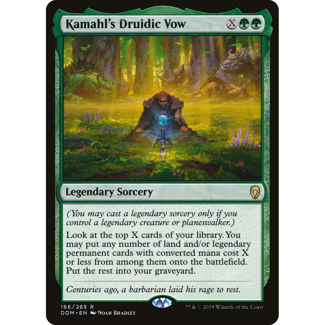 Kamahl's Druidic Vow (DOM-166) - Dominaria Foil