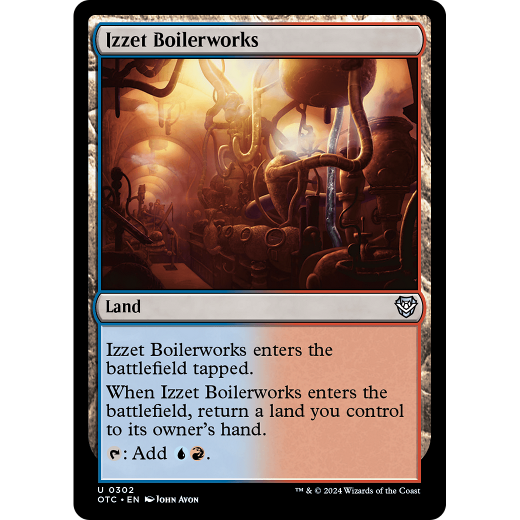 Izzet Boilerworks (OTC-302) - Outlaws of Thunder Junction Commander