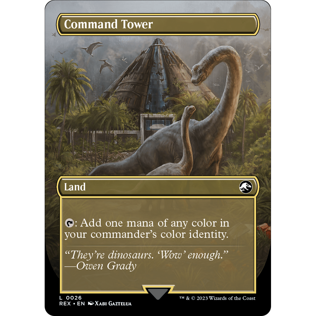 Command Tower (Borderless) (REX-026) - Jurassic World Collection (Borderless)