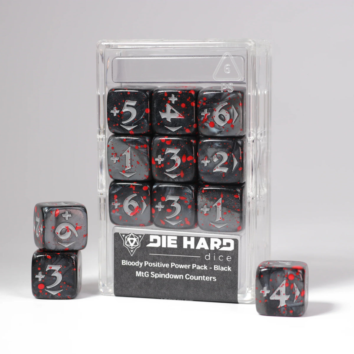 MtG Spindown Counters - Bloody Positive Power Pack - Black